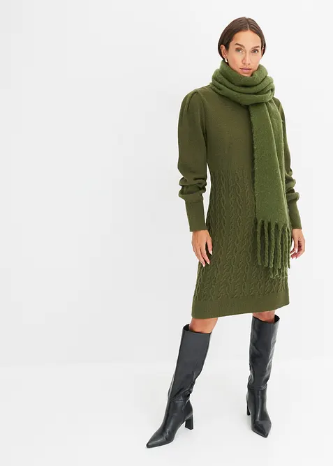 Strikket kjole, bonprix