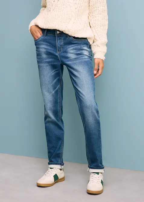 Termojeans med myk innside, Boyfriend, bonprix