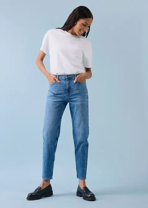 Mom-jeans High Waist, cropped, bonprix