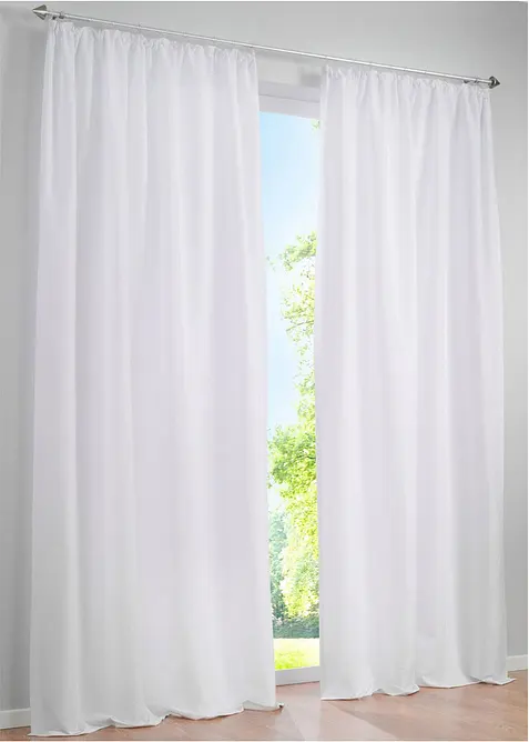 Gardiner i mikrofiber (2-pack), bonprix