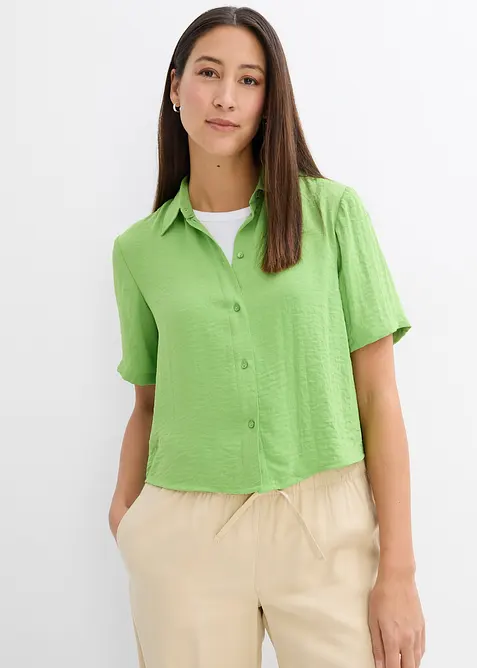 Boxy bluse i lett kreppet materiale, bonprix