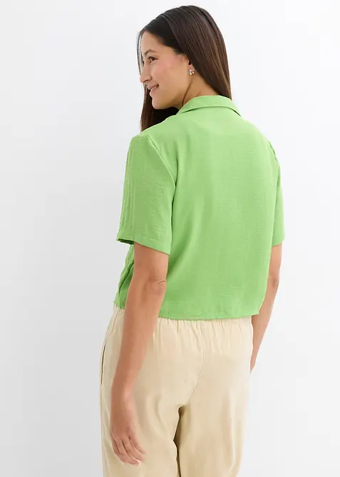Boxy bluse i lett kreppet materiale, bonprix
