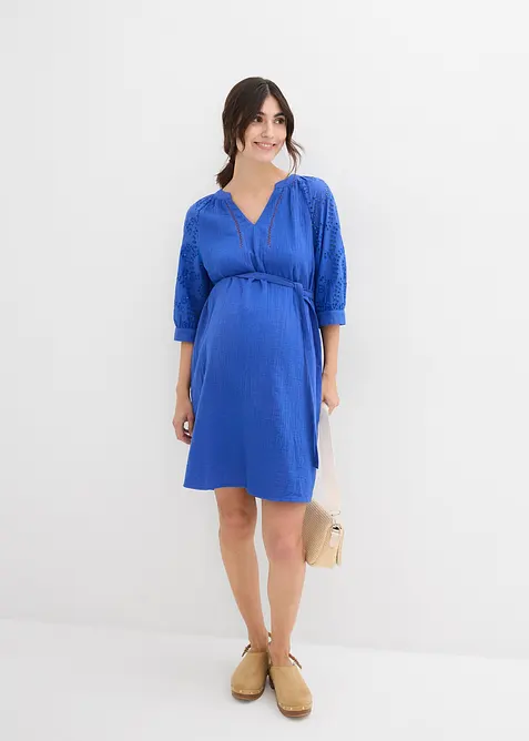 Mammakjole i 100% bomullsmusselin, bonprix