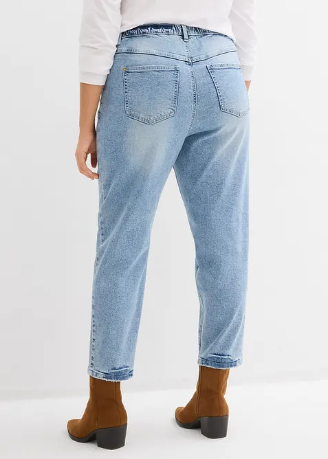 Mom-jeans High Waist, Low Stretch, cropped, bonprix