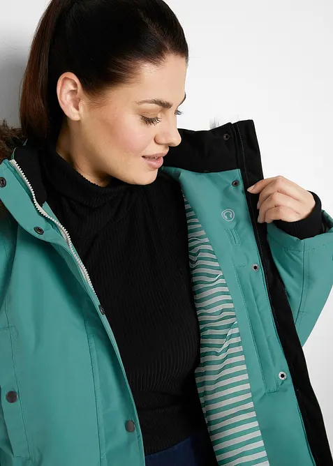 Outdoor-funksjonsjakke med hette, vanntett, bonprix