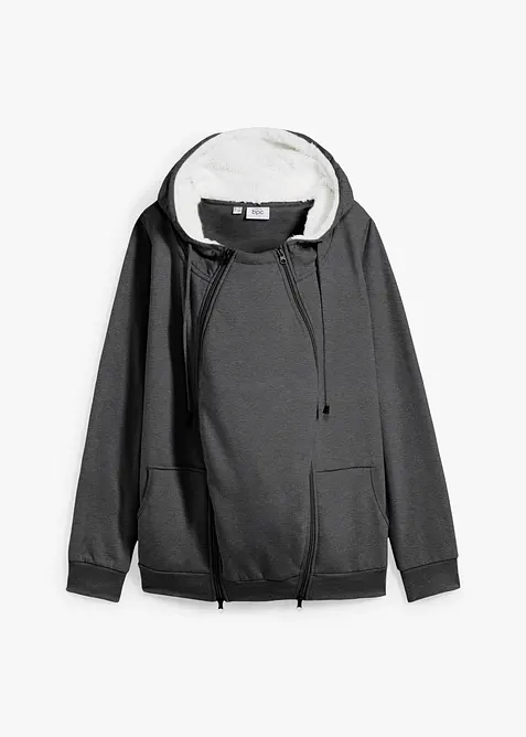 3-i-1-mamma-sweatjakke med myk innside, bonprix