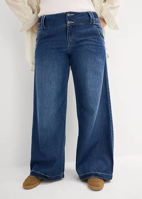 Wide-Leg-jeans High Waist, Super Soft, bonprix