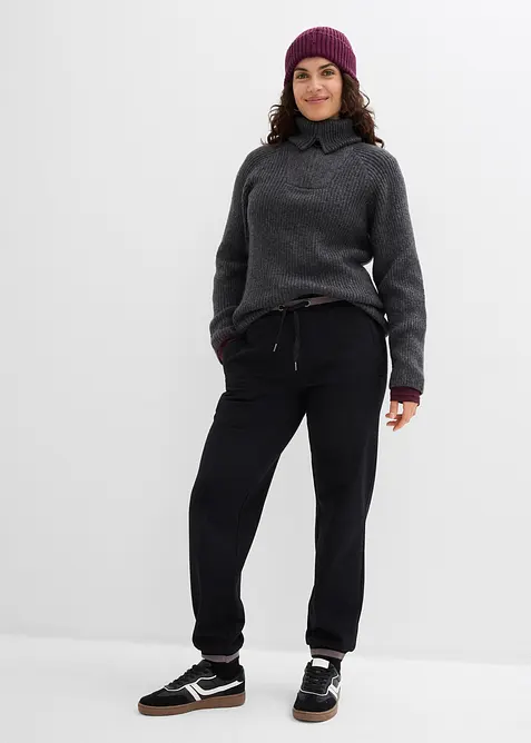 Joggebukse i bomullsmiks (2-pack), bonprix