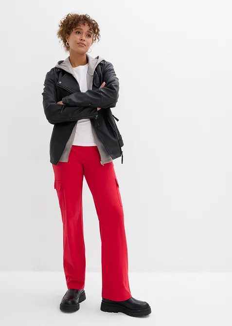 Joggebukse i elastisk bomullsmiks, bonprix