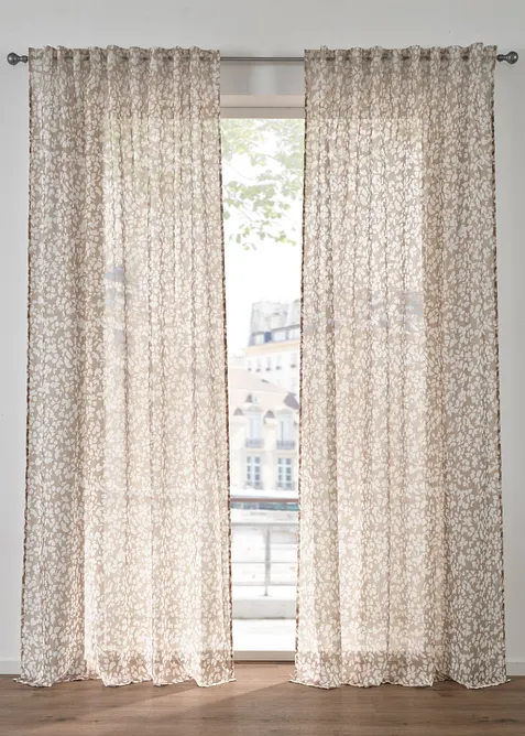 Batistgardin (2-pack), bonprix