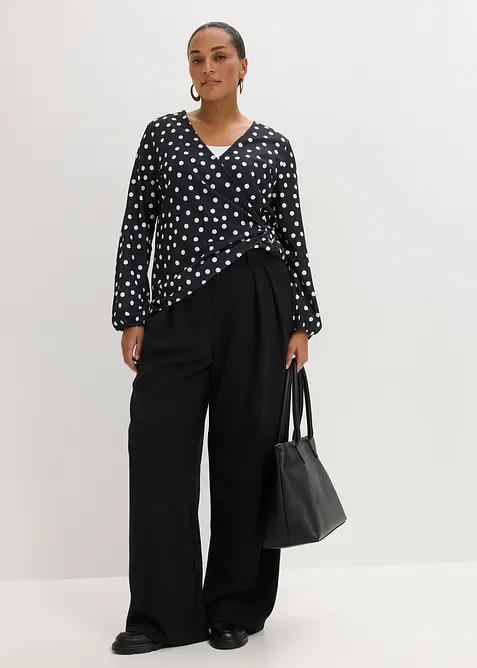 Bukse med vide ben, bonprix