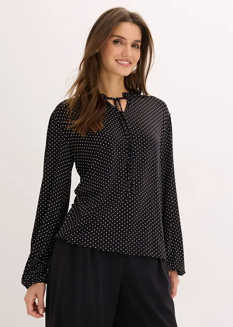 Langermet topp i viskosemiks, bonprix