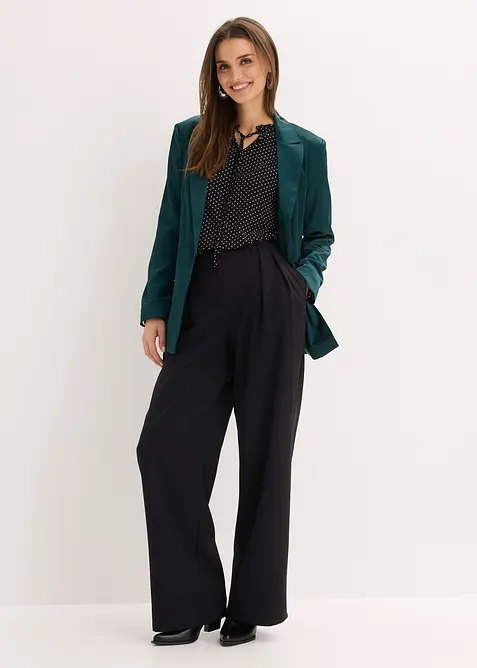 Langermet topp i viskosemiks, bonprix