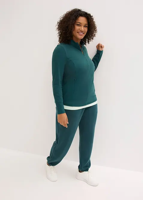 Termo-funksjonsjakke med halv glidel&aring;s, hurtigt&oslash;rkende, bonprix