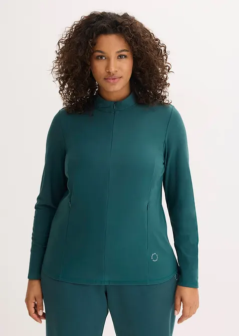 Termo-funksjonsjakke med halv glidel&aring;s, hurtigt&oslash;rkende, bonprix