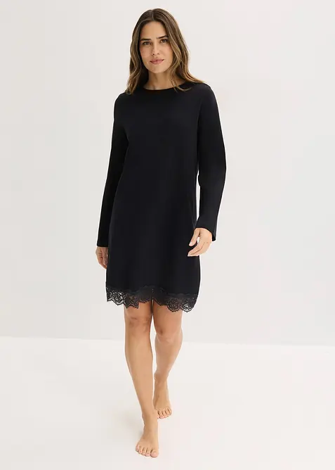 Nattkjole med blonder, bonprix