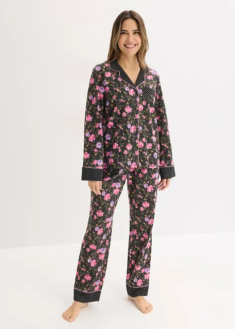 Pyjamas i 100% bomull, bonprix
