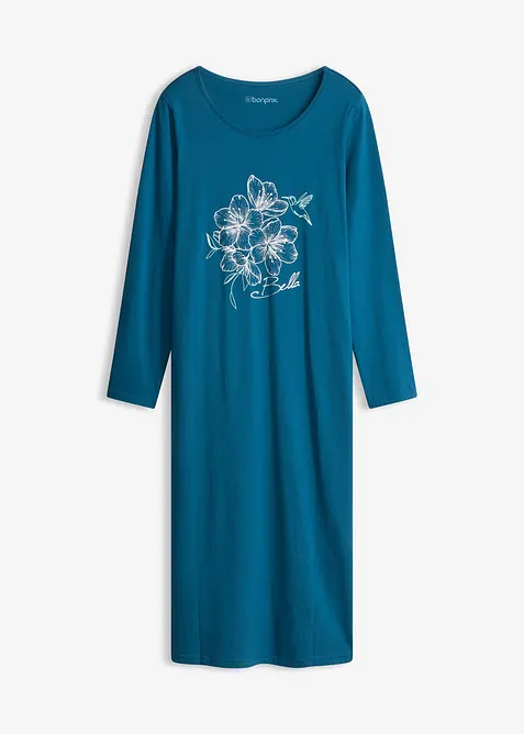 Nattskjorte i 100% bomull, bonprix