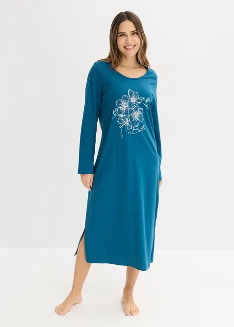 Nattskjorte i 100% bomull, bonprix