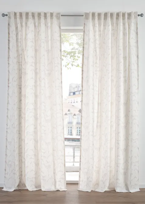 Semitransparente gardiner, f&aring;s ogs&aring; i ekstra lang (2-pack), bonprix