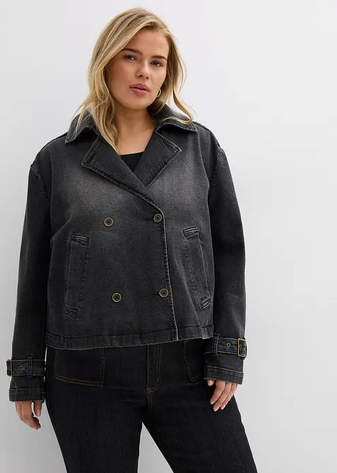 Denimjakke i trenchcoat-stil, bonprix