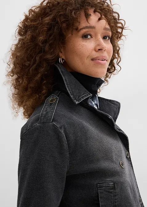 Denimjakke i trenchcoat-stil, bonprix