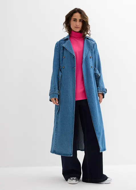 Topp i &oslash;kologisk bomull med h&oslash;y hals, bonprix