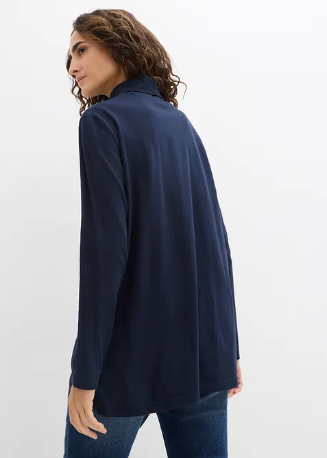 Topp i &oslash;kologisk bomull med h&oslash;y hals, bonprix