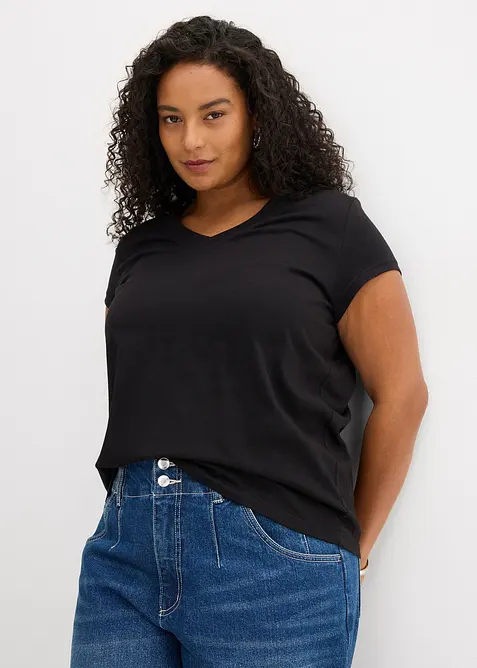 T-skjorte i 100% &oslash;kologisk bomull (2-pack), bonprix