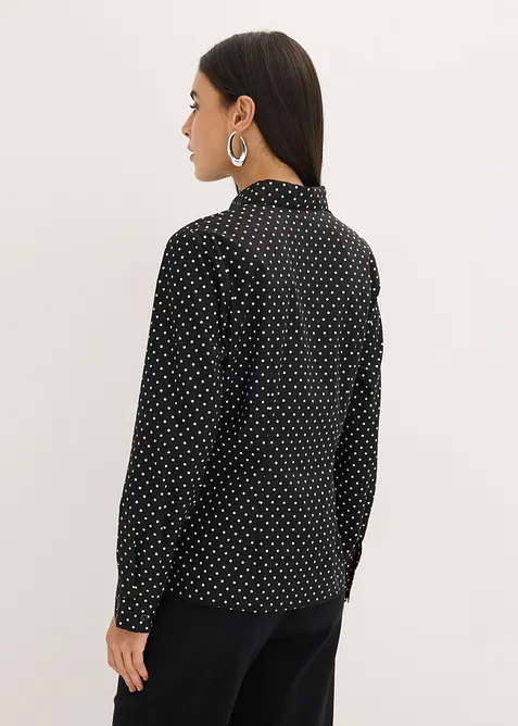 Bluse med bomull i dobbelpakning, bonprix