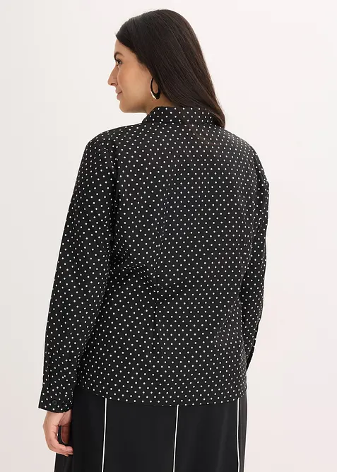 Bluse med bomull i dobbelpakning, bonprix