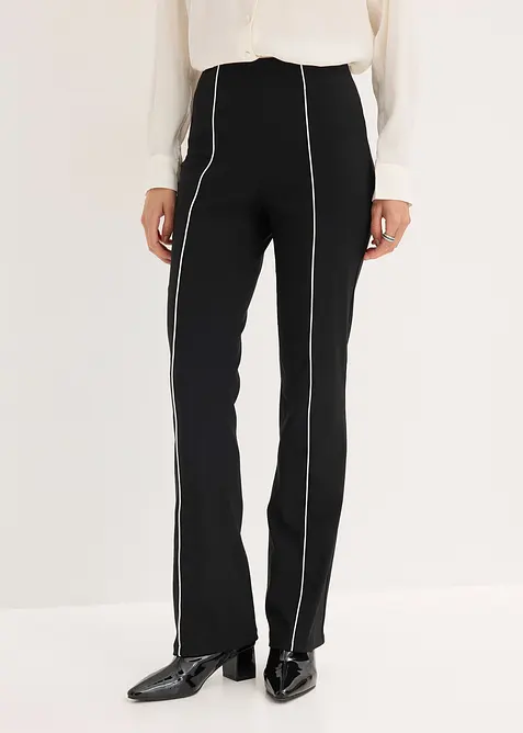 Bukse i bengalin med stretch, flared, bonprix