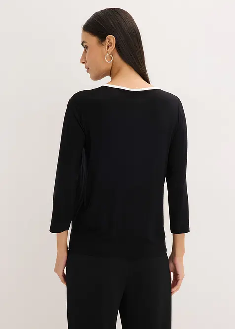 Topp med kanteb&aring;nd i kontrastfarge, bonprix