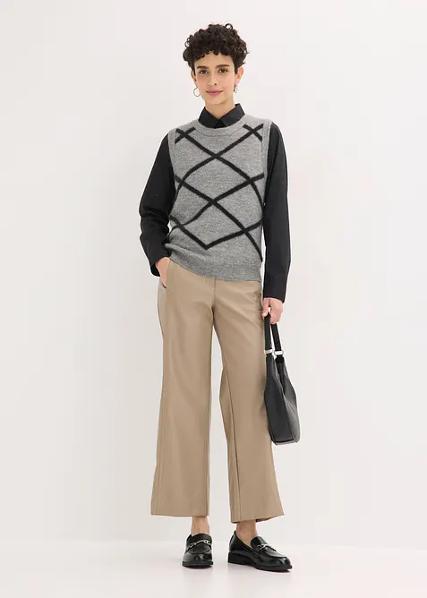 Vest med fj&aelig;rgarn, bonprix