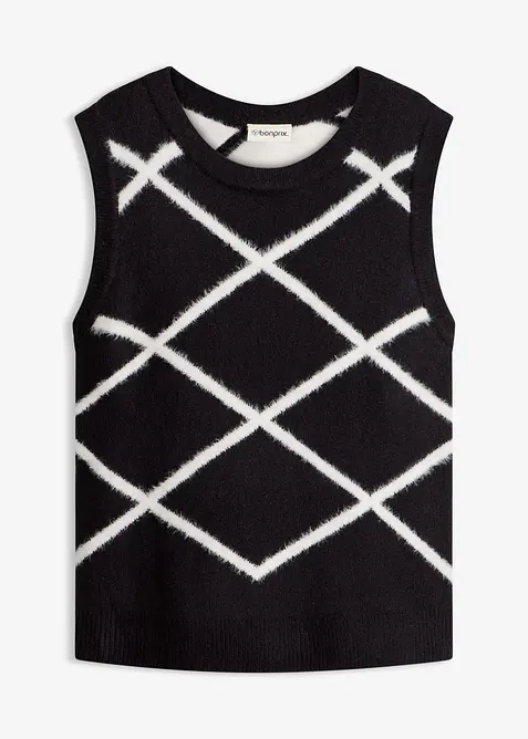 Vest med fj&aelig;rgarn, bonprix