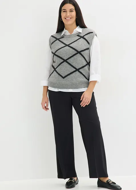 Vest med fj&aelig;rgarn, bonprix