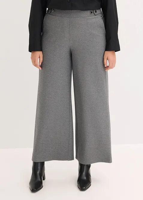 Jerseybukse med dekorativt spensel, bonprix