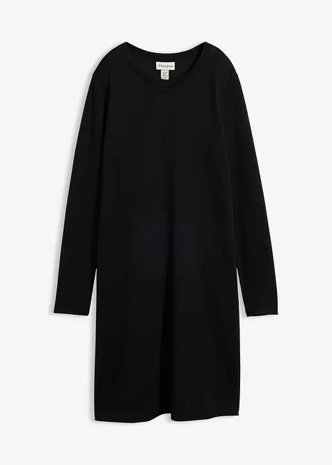 Trikotkjole i A-modell og viskosemiks, bonprix