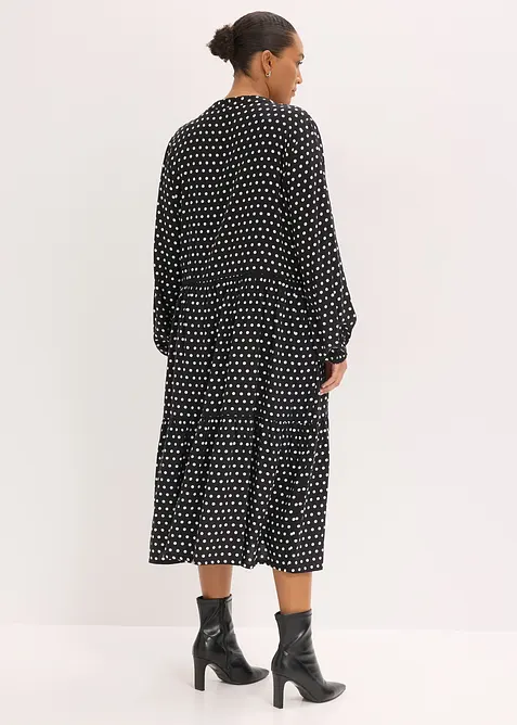 Midikjole i lett viskose, bonprix