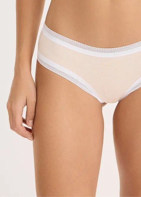 Brasiliansk truse med blonde (4-pack), bonprix