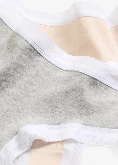 Brasiliansk truse med blonde (4-pack), bonprix