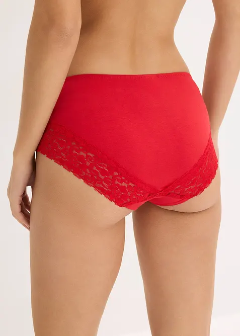 Panty med blonder (4-pack), bonprix