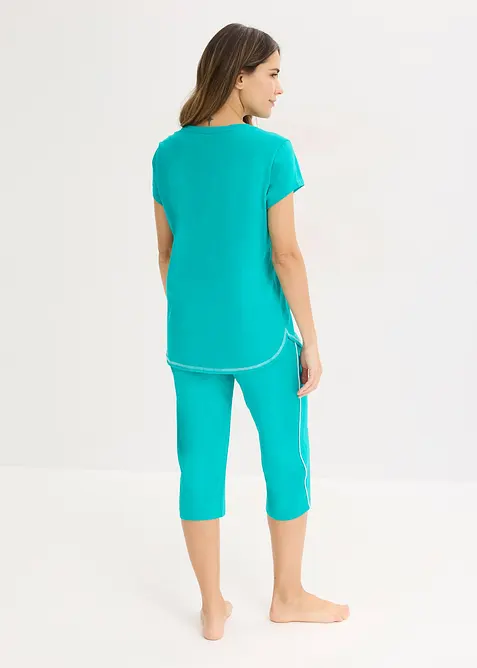 Pyjamas i 100% &oslash;kologisk bomull, bonprix