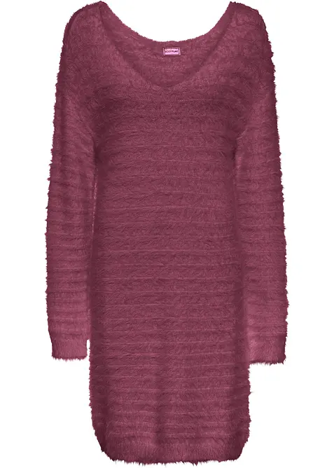 Lang, fluffy genser, bonprix