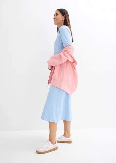 Jerseykjole i formstabil, 100% &oslash;kologisk bomull, bonprix