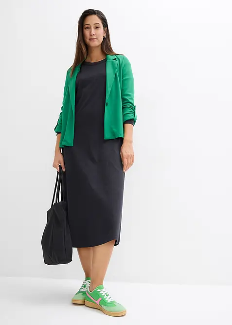 Jerseykjole i formstabil, 100% &oslash;kologisk bomull, bonprix