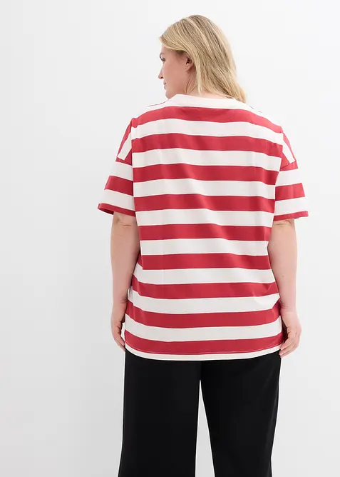 Oversized topp i ren &oslash;kologisk bomull, bonprix