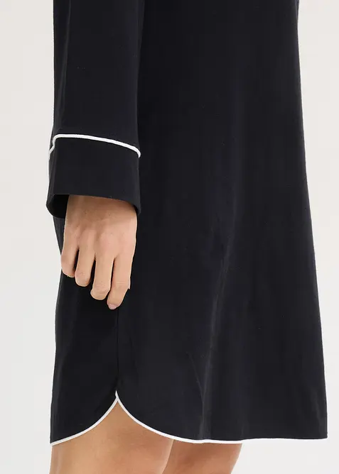 Nattskjorte av myk bomull, bonprix