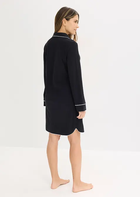 Nattskjorte av myk bomull, bonprix