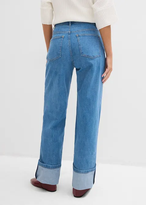 Loose Fit, Straight-jeans Mid Waist, Full Length, bonprix